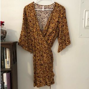 XHilaration Floral Wrap Dress